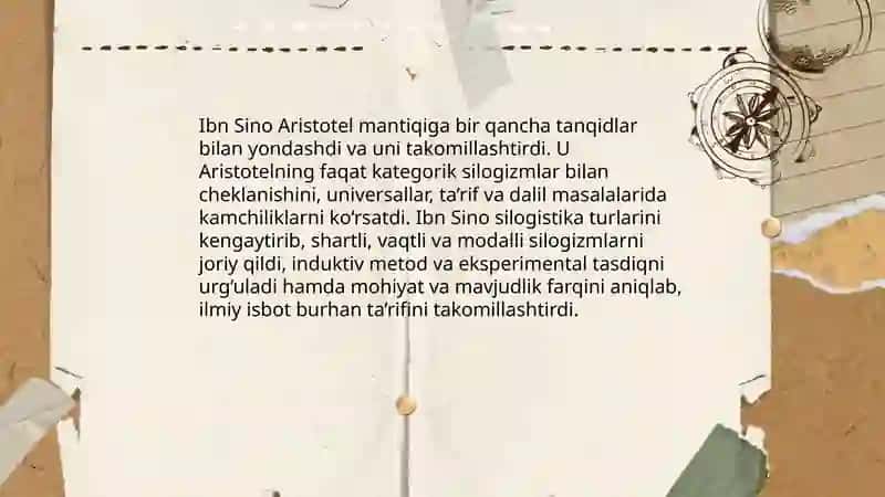 Ibn Sinoning mantiqiy qarashlari 4