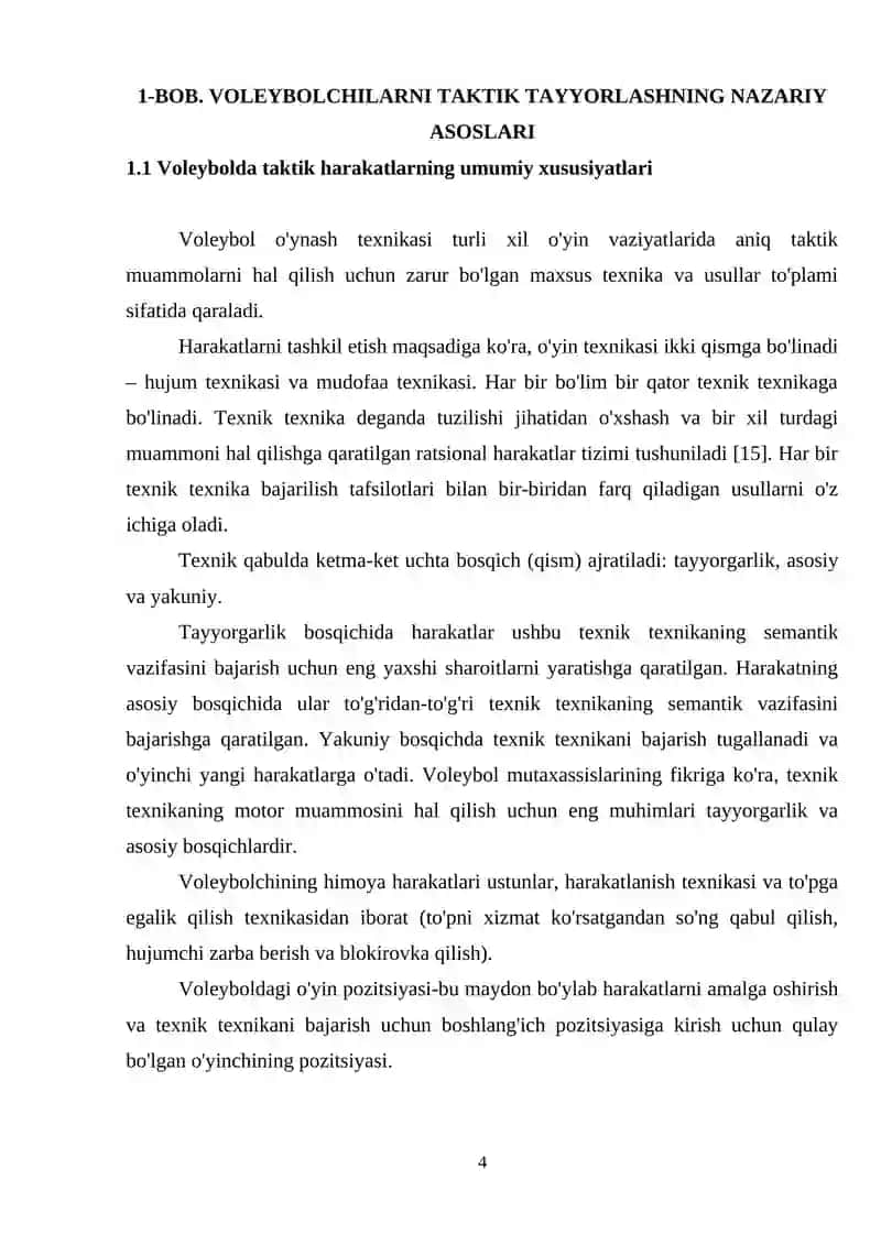 Oʻquvchilarni valeybol sport turiga tanlash usullari 4