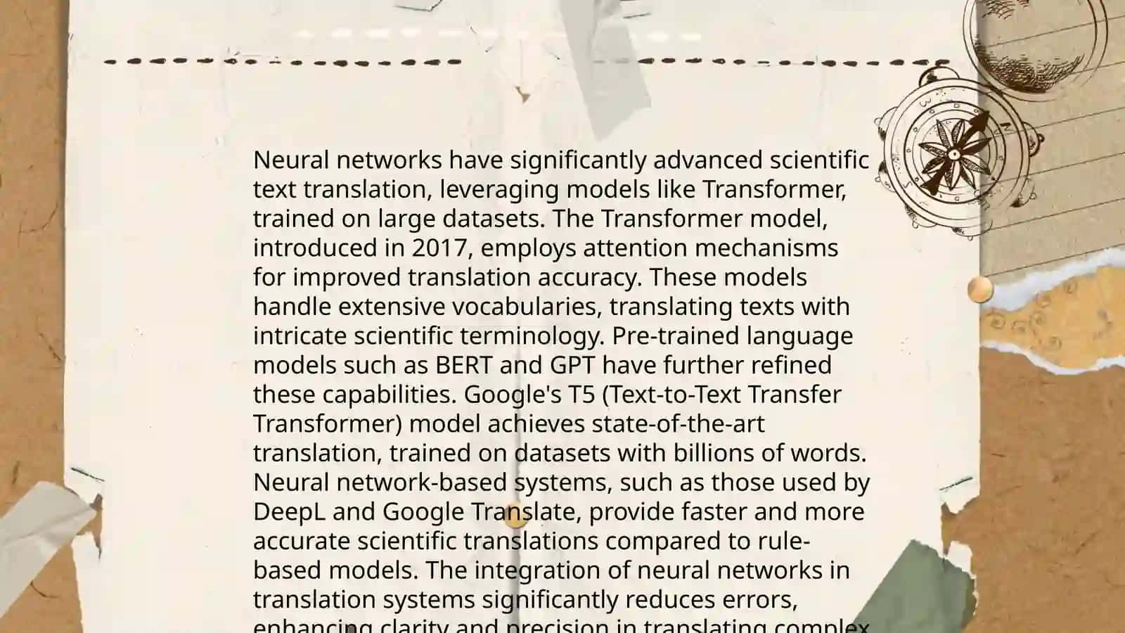 Machine Translation in Scientific Research 4