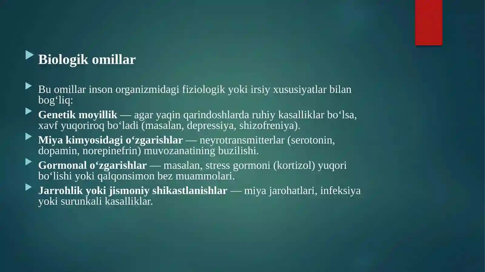 Umumiy ruhiy salomatlik muammolari va ularni davolash 4