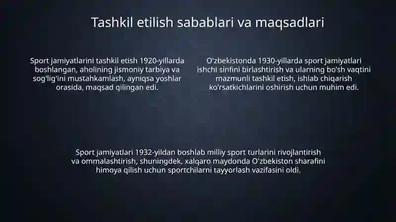 Oʻzbekistonda birinchi sport jamiyatlarining tashkil topishi 4