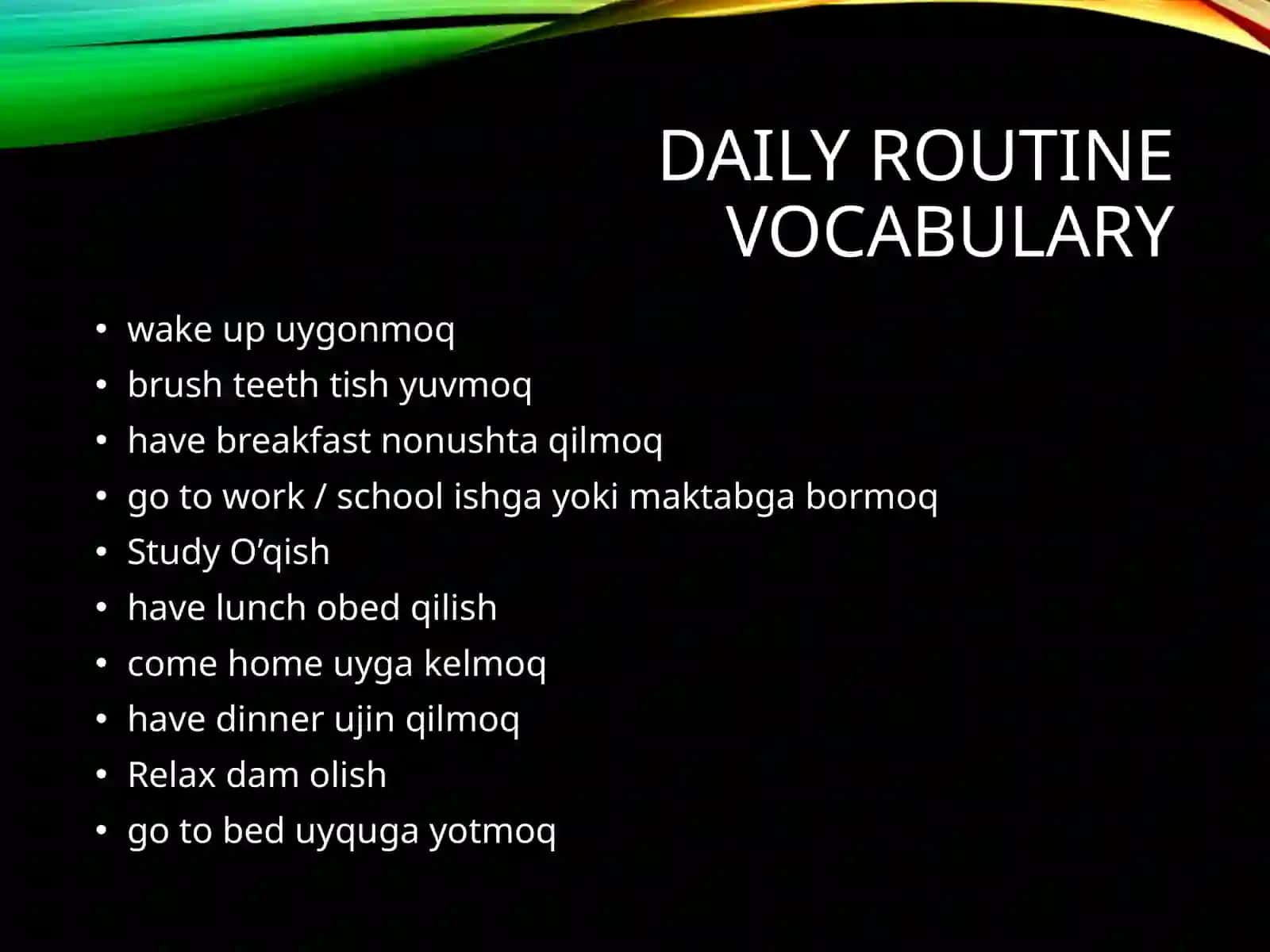 Daily Routine 4