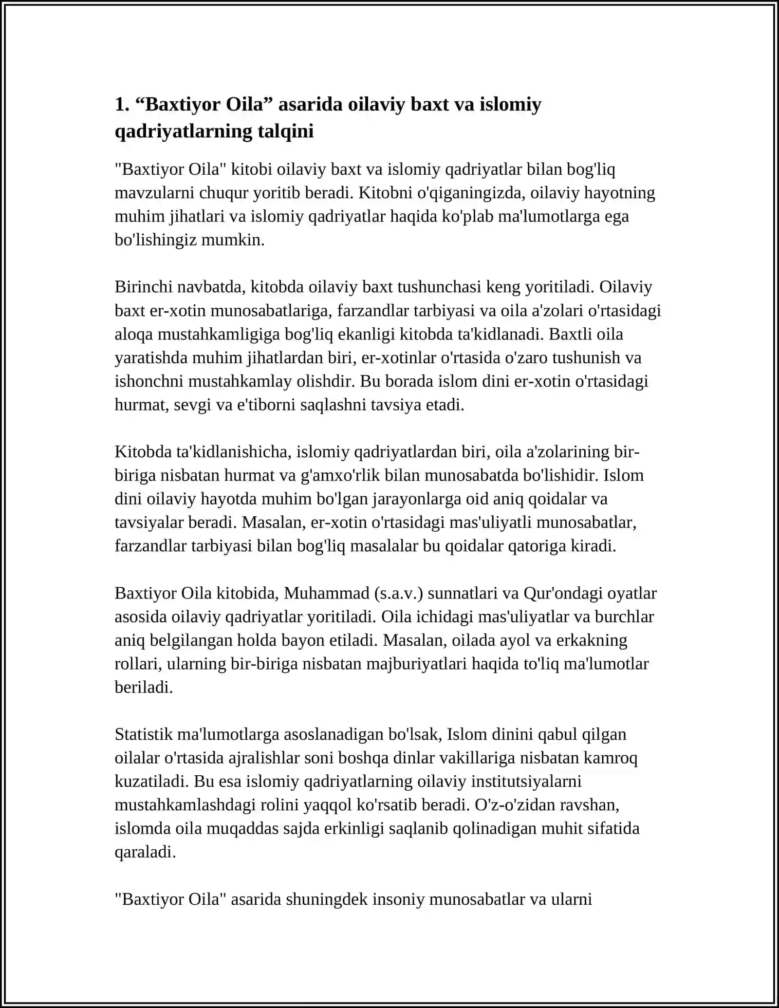 Baxtiyor Oila 4