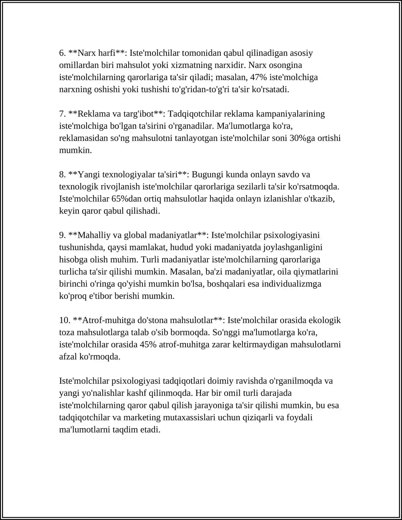MENEJMENT VA MARKETING PSIXOLOGIYASI. SOTISHNI RAG'BATLANTIRISH 4