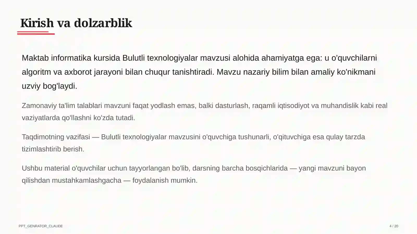 Bulutli texnologiyalar (11-sinf) 4