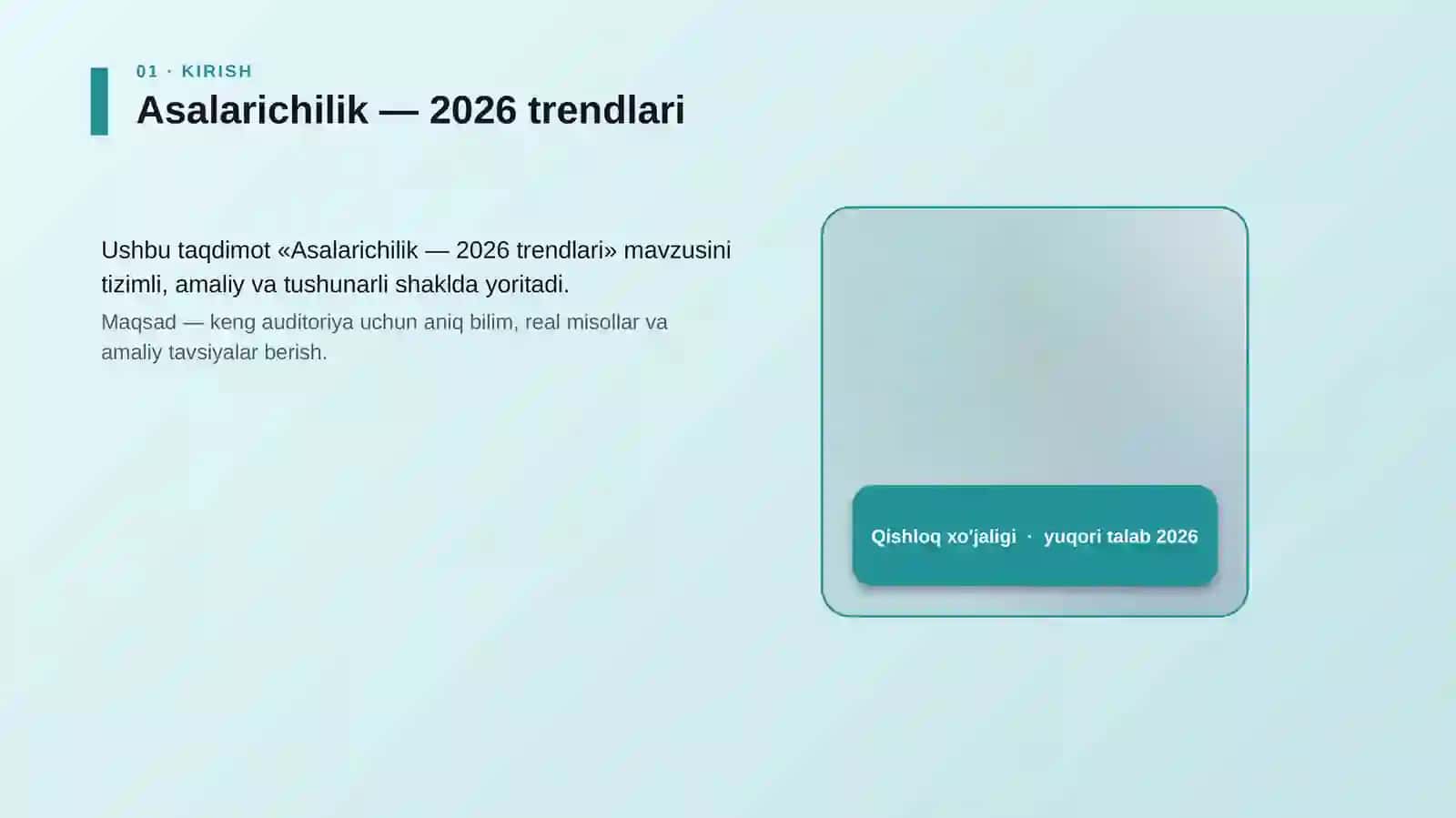 Asalarichilik — 2026 trendlari 4