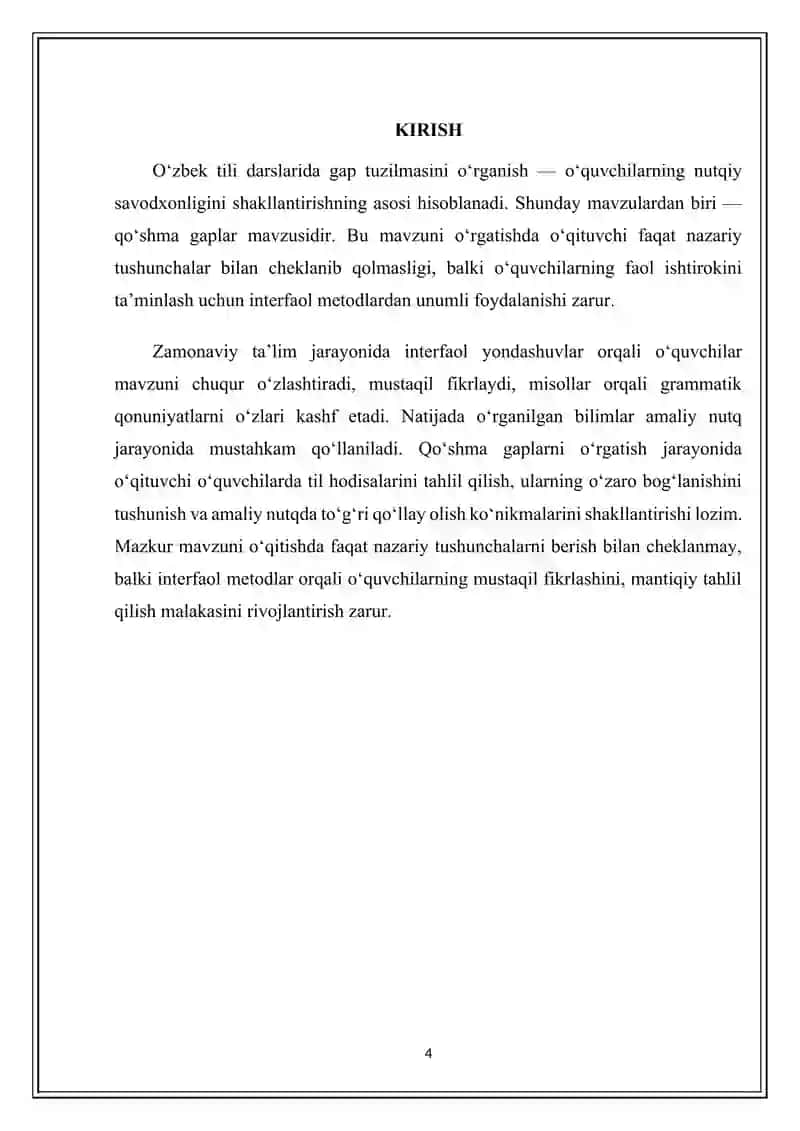 MAKTAB TA’LIMI VAZIRLIGI UZLUKSIZ KASBIY RIVOJLANTIRISH KURSI 4