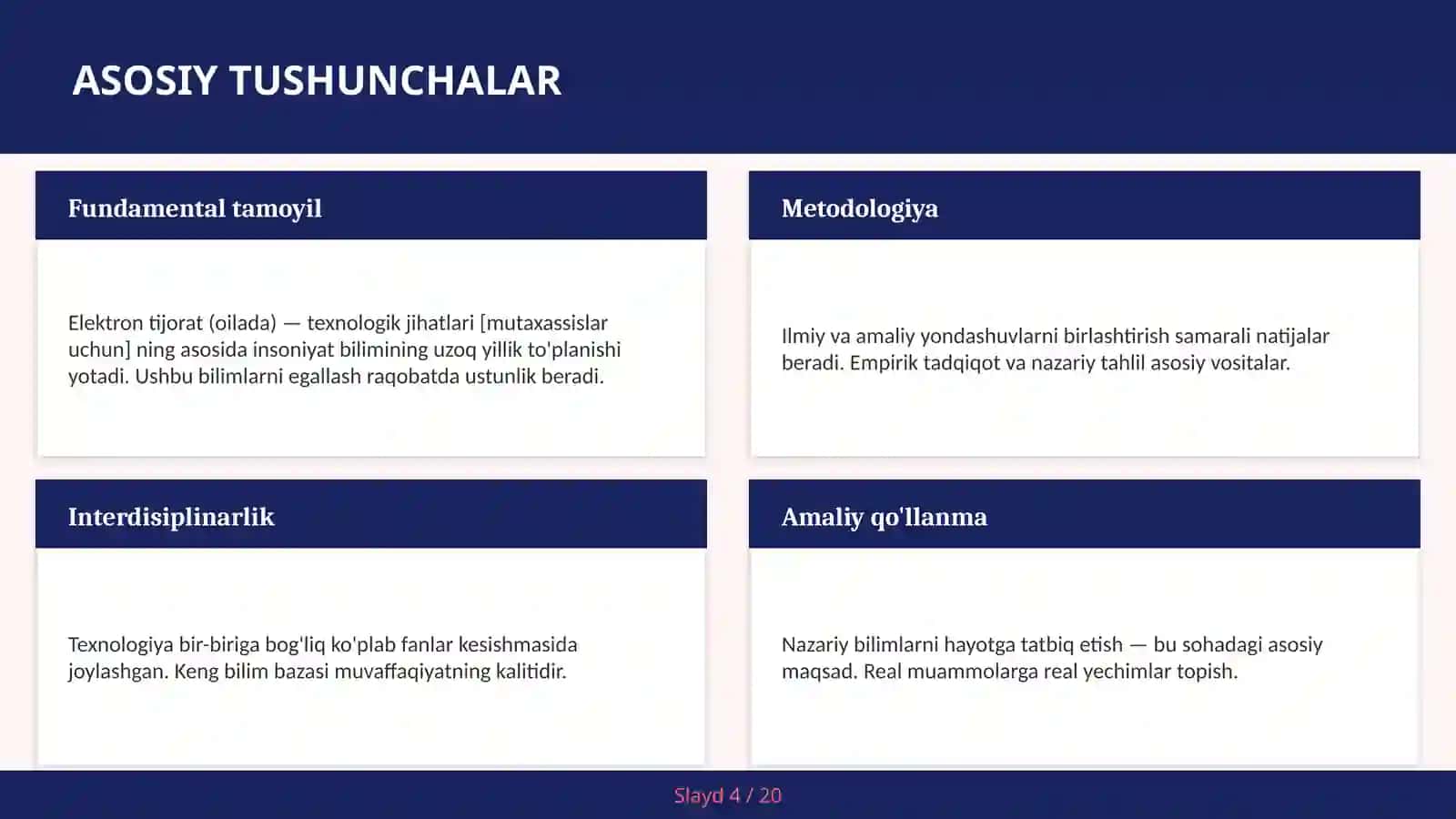 Elektron tijorat (oilada) — texnologik jihatlari [mutaxassislar uchun] 4
