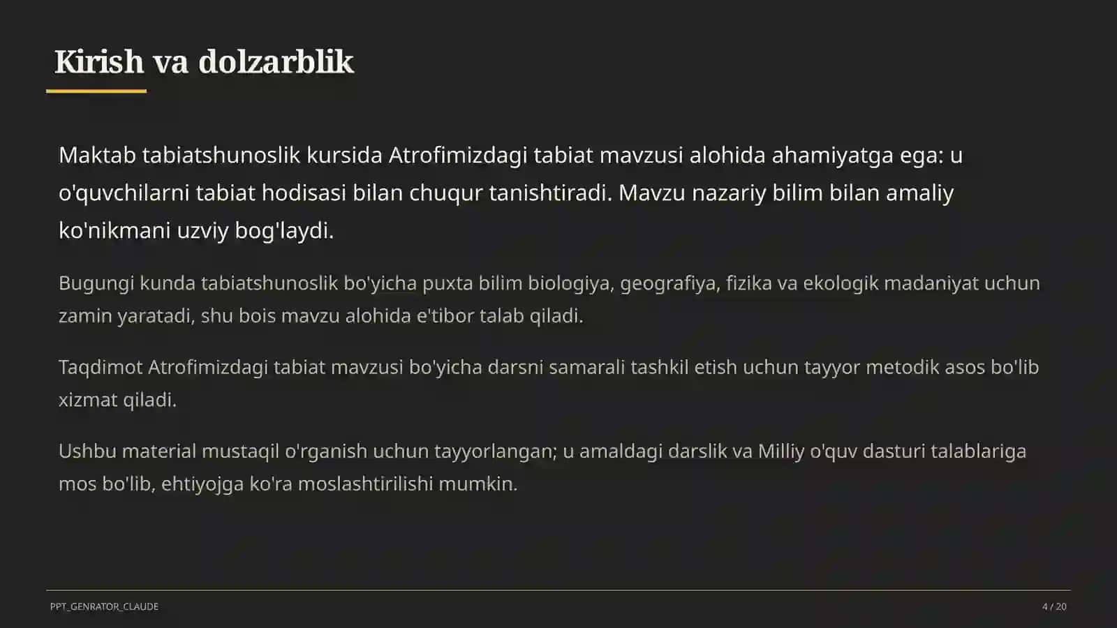 Atrofimizdagi tabiat (1-sinf) 4
