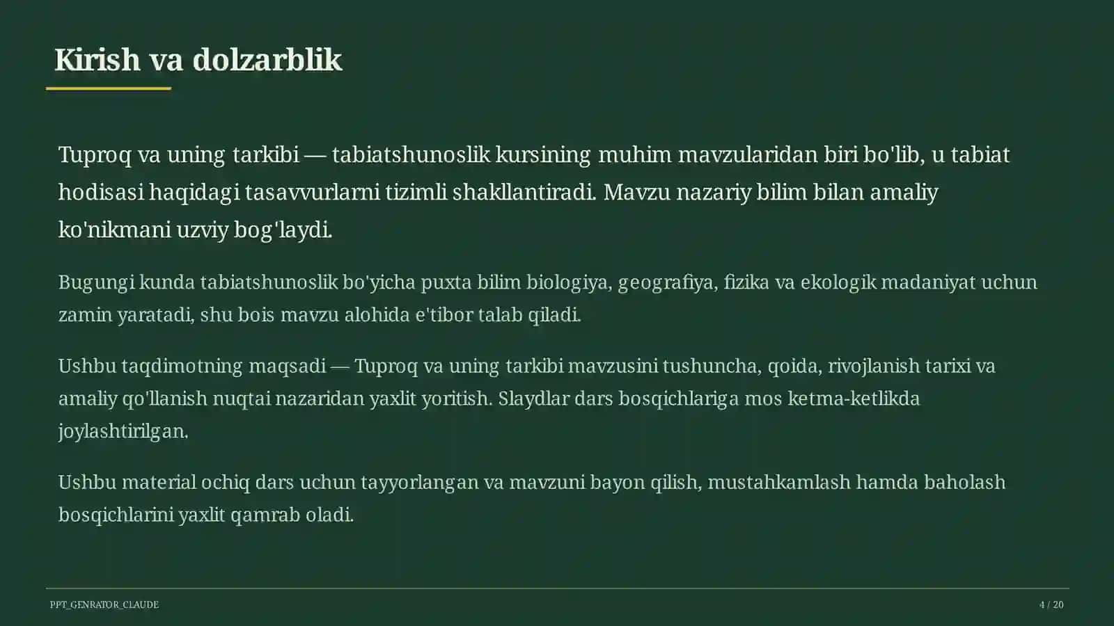 Tuproq va uning tarkibi (2-sinf) 4