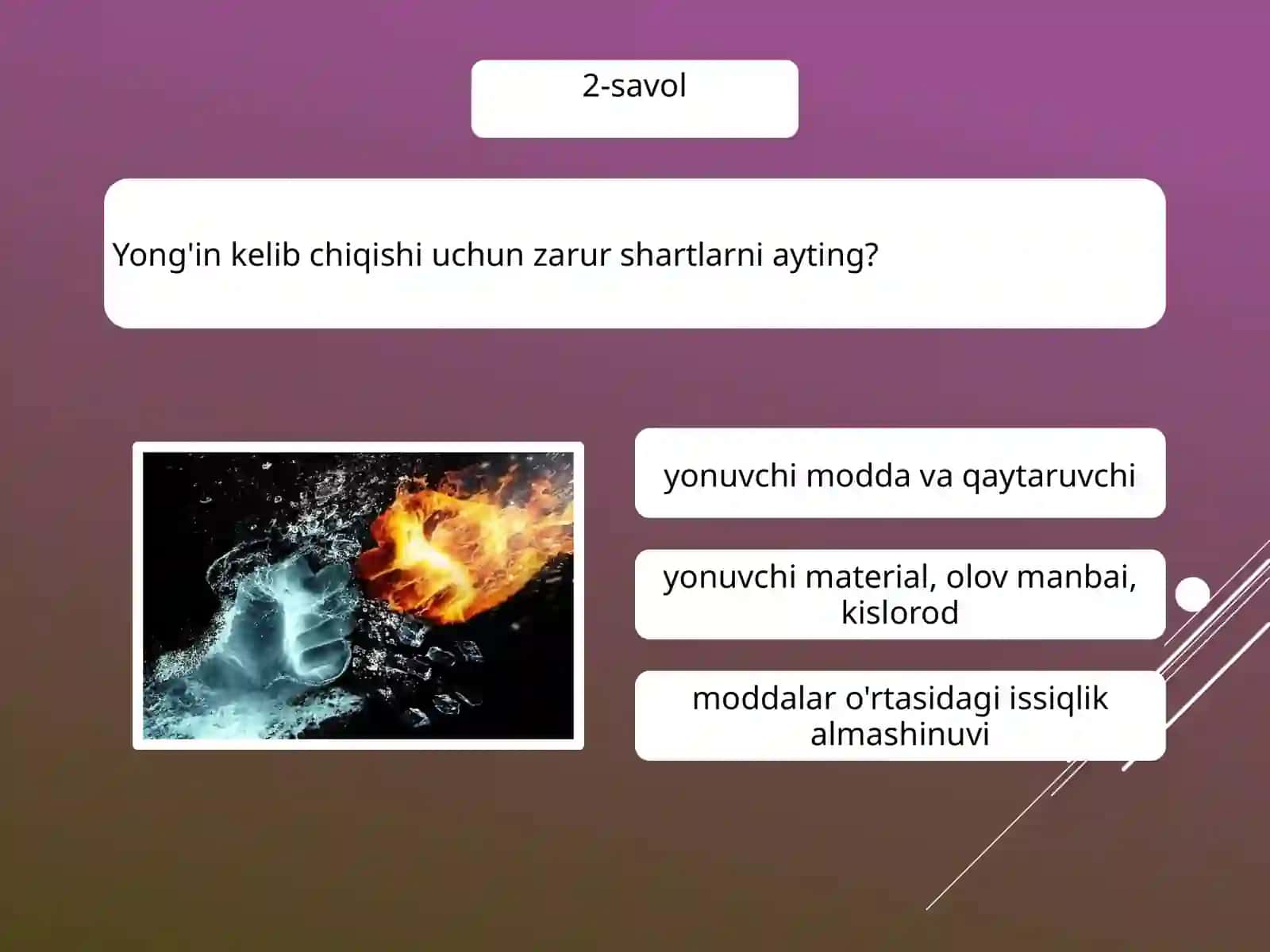 Hayot xavfsizligi asoslari - Yong'in xavfsizligi 4