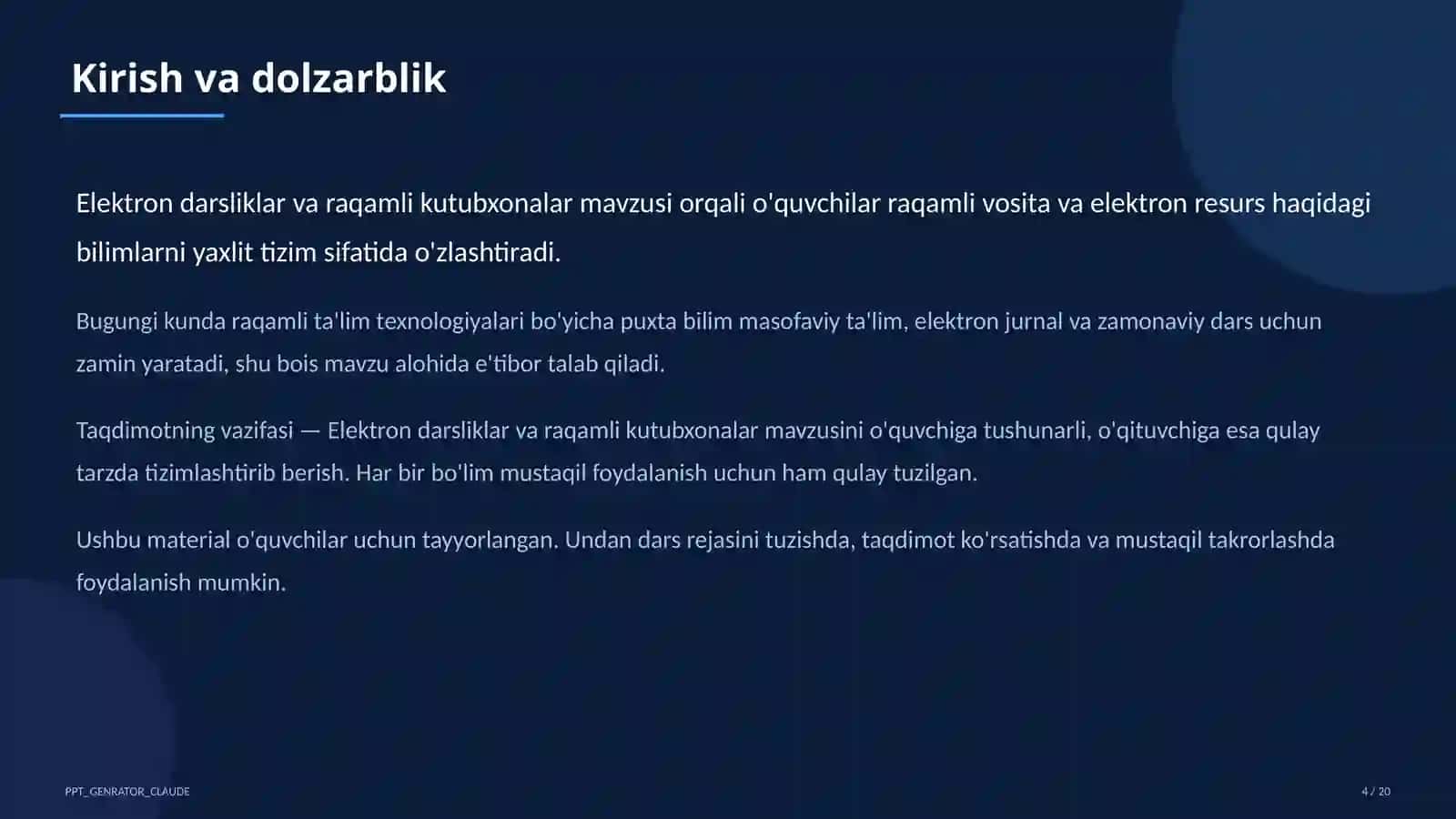 Elektron darsliklar va raqamli kutubxonalar 4