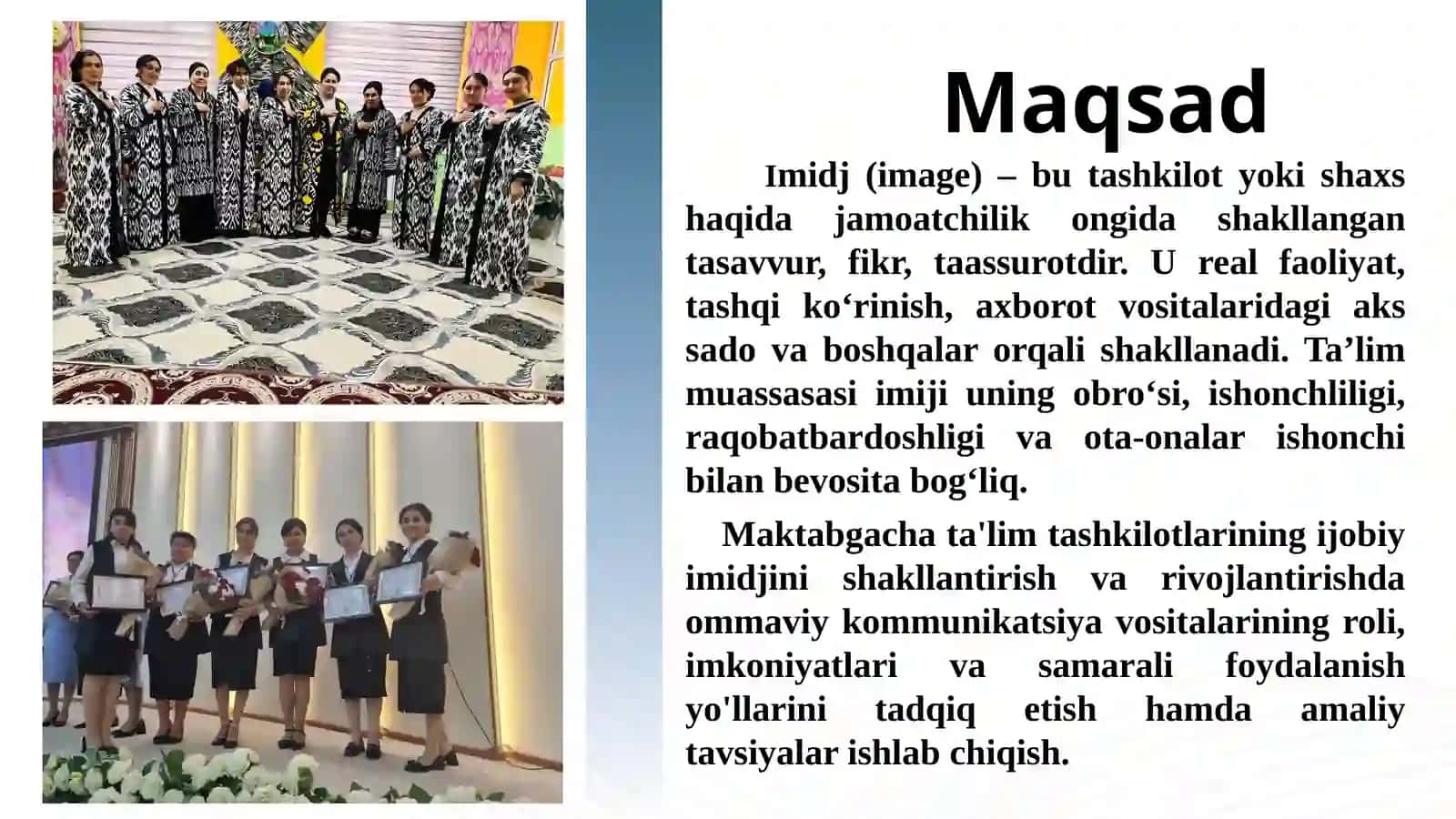 Maktabgachata’lim tashkilotlari direktor va mutaxassislarini qayta tayyorlash va ularning malakasini oshirish instituti 4