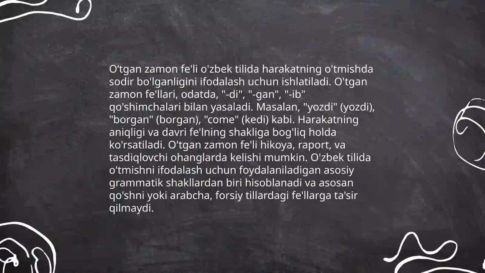 Hozirgi zamon fe'li 4