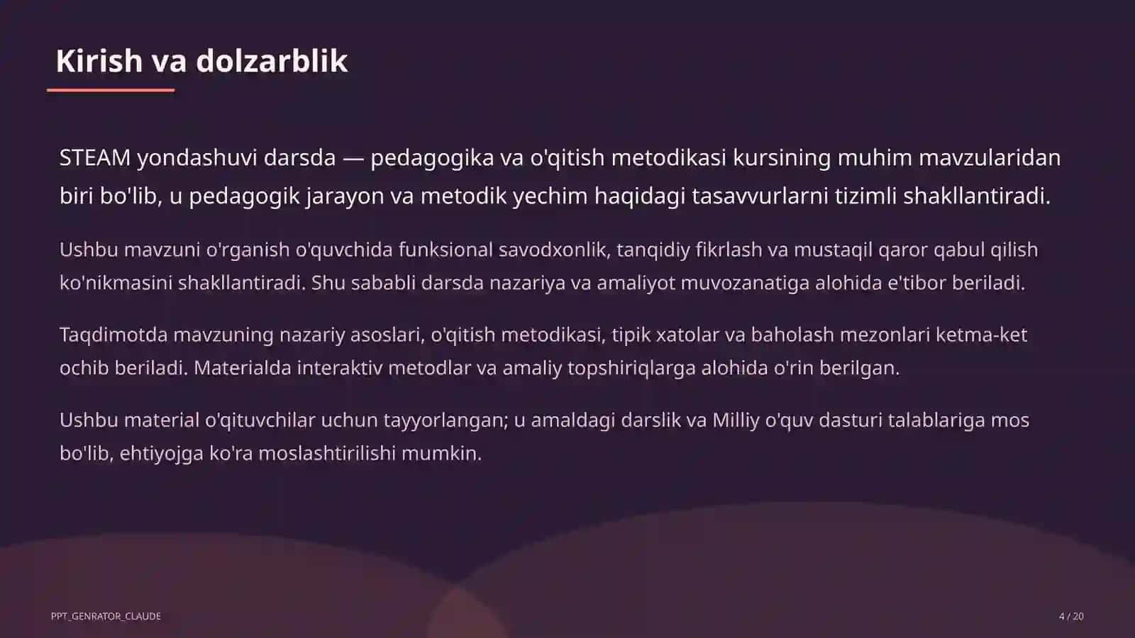 STEAM yondashuvi darsda 4