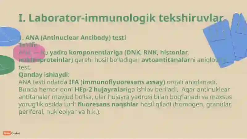 Biriktiruvchi toʻqimadiffuz kasalliklari monaviy tekshirish usullari 4