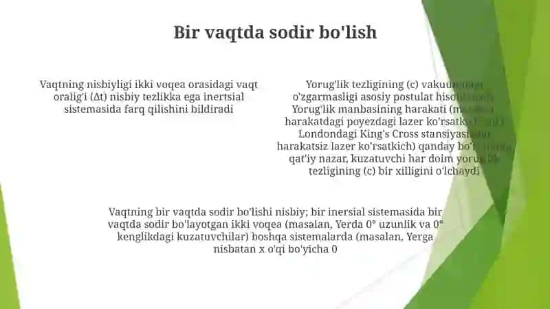 Nisbiylik nazaryasi elementlari 4