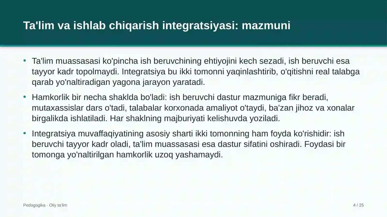 Bolalar turizmida ta'lim va ishlab chiqarish integratsiyasi 4