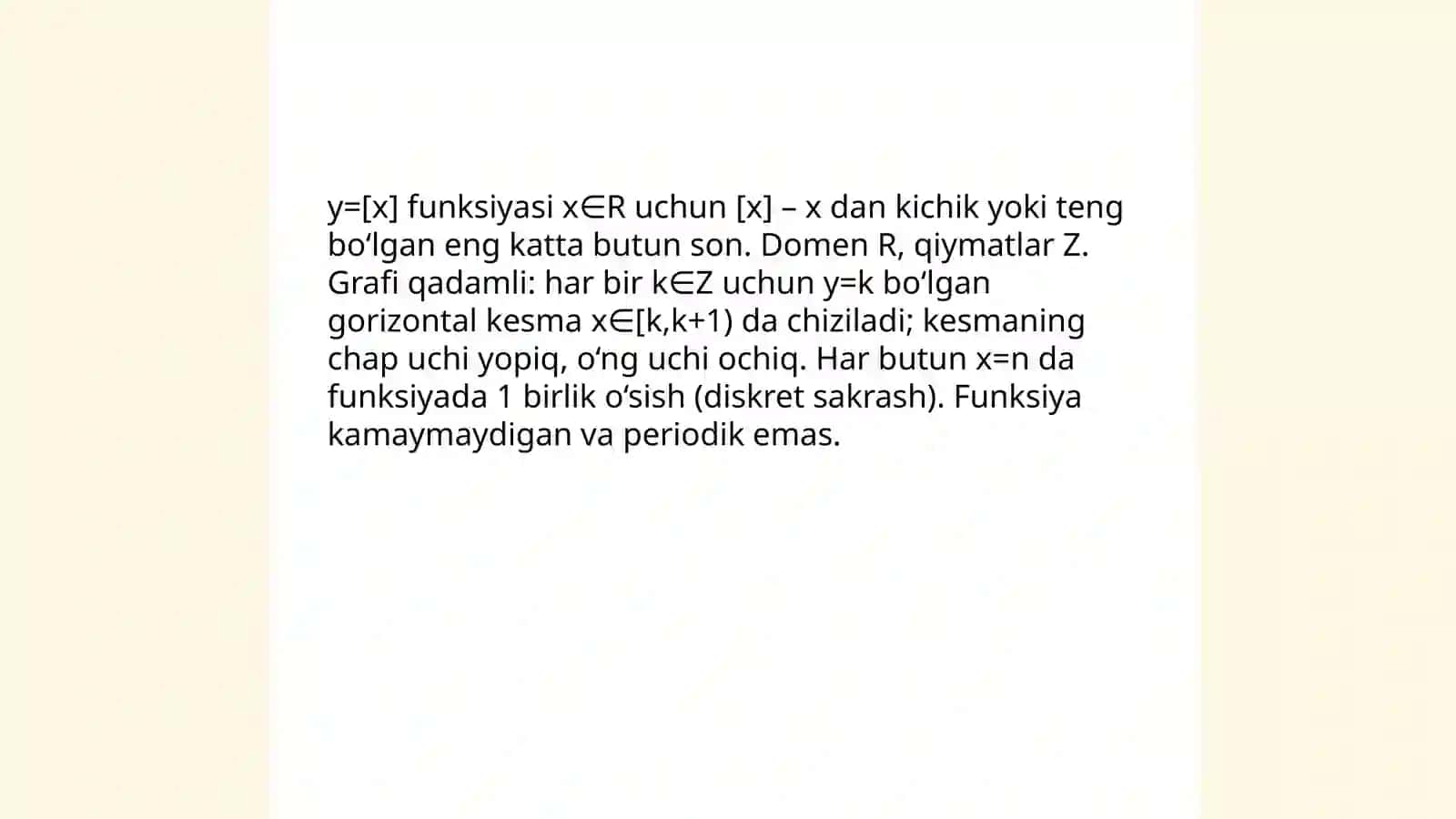 y={x} funksiyasi 4