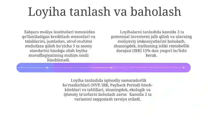 Loyihalarni xorijiy kreditlar hisobidan moliyalashtieish tartibi 4