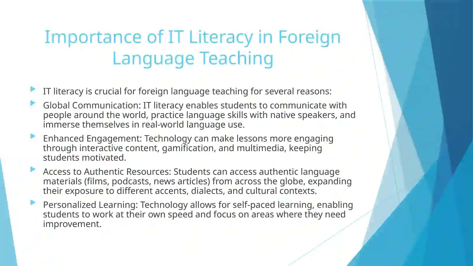 Introduction to IT Literacy in Language Teaching 4