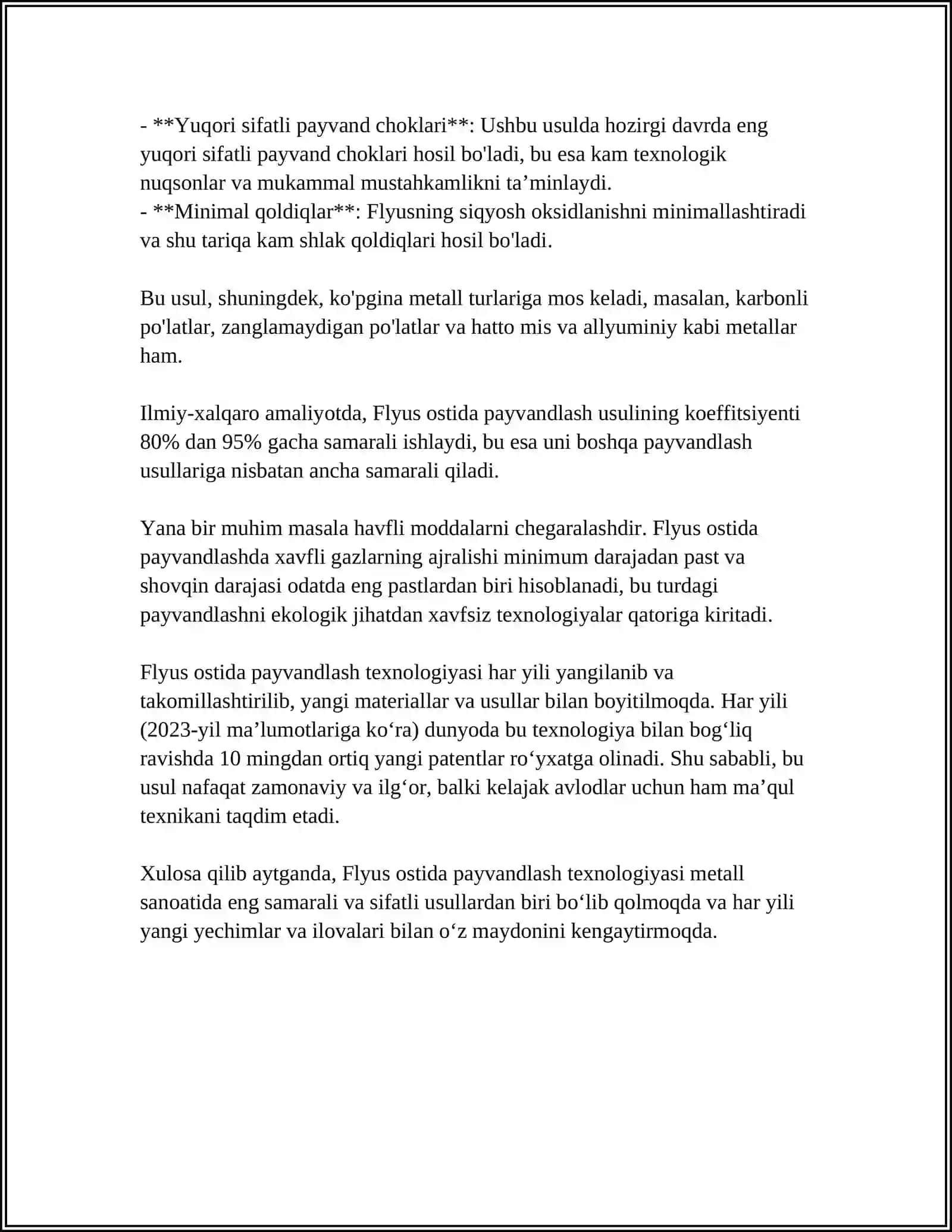 FLYUS OSTIDA AVTOMATIK PAYVANDLASH 4