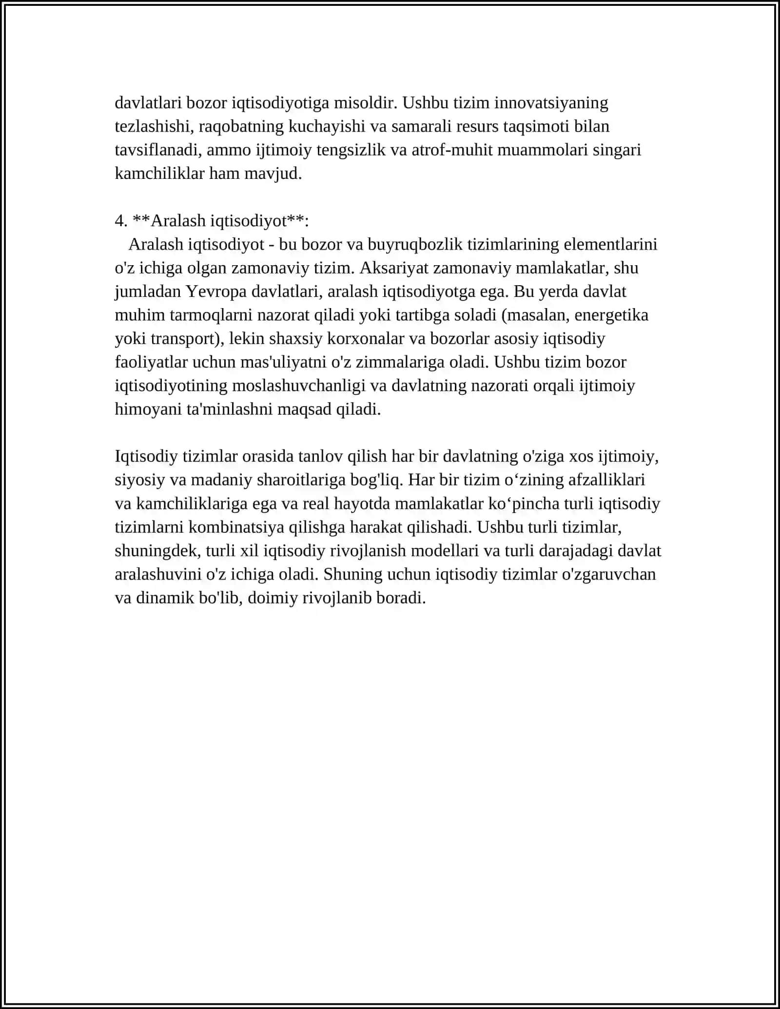 IQTISODIY TIZIMLAR VA MULK MUNOSABATLARI 4