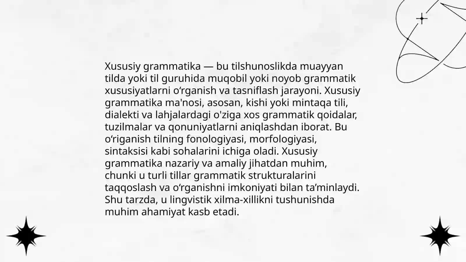 Òzbek tolsgunosligida umumiy va xususiy grammatik ma'no tavsifi 4