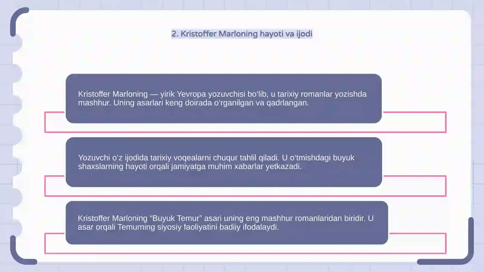 Kristoffer Marloning "Buyuk Temur" asari 4