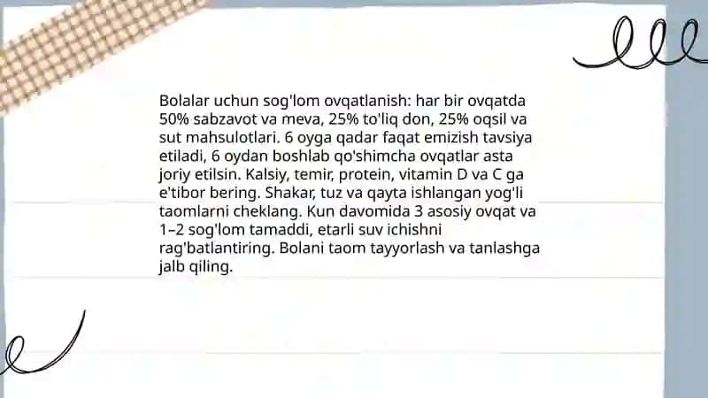 Bolalar rivojlanish bosqichlari va ularning xususiyatlari 4