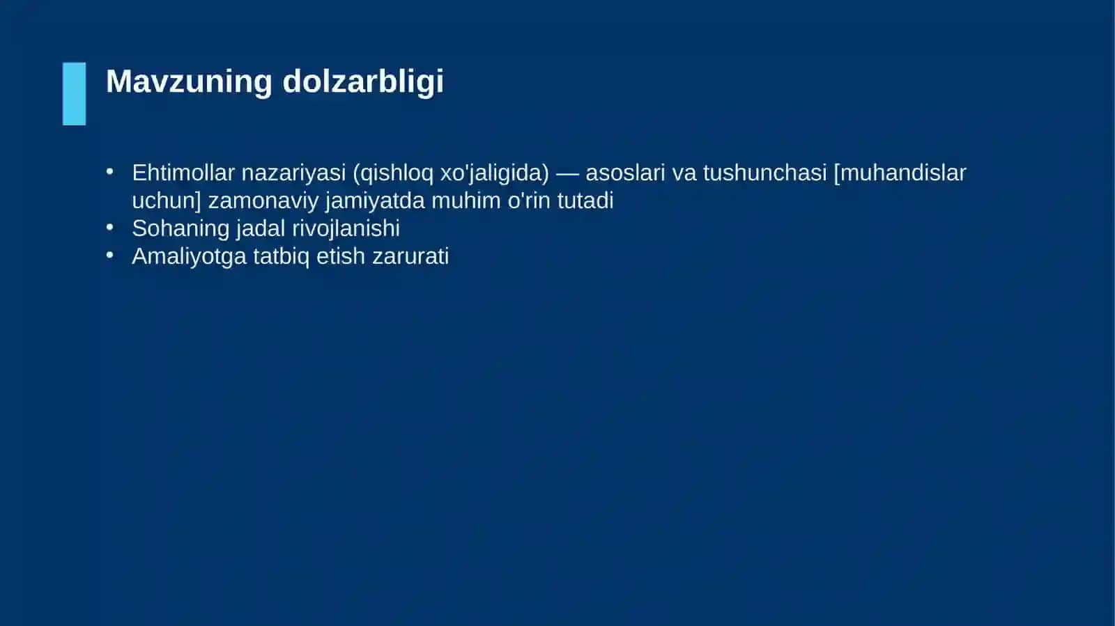 Ehtimollar nazariyasi (qishloq xo'jaligida) — asoslari va tushunchasi [muhandislar uchun] 4