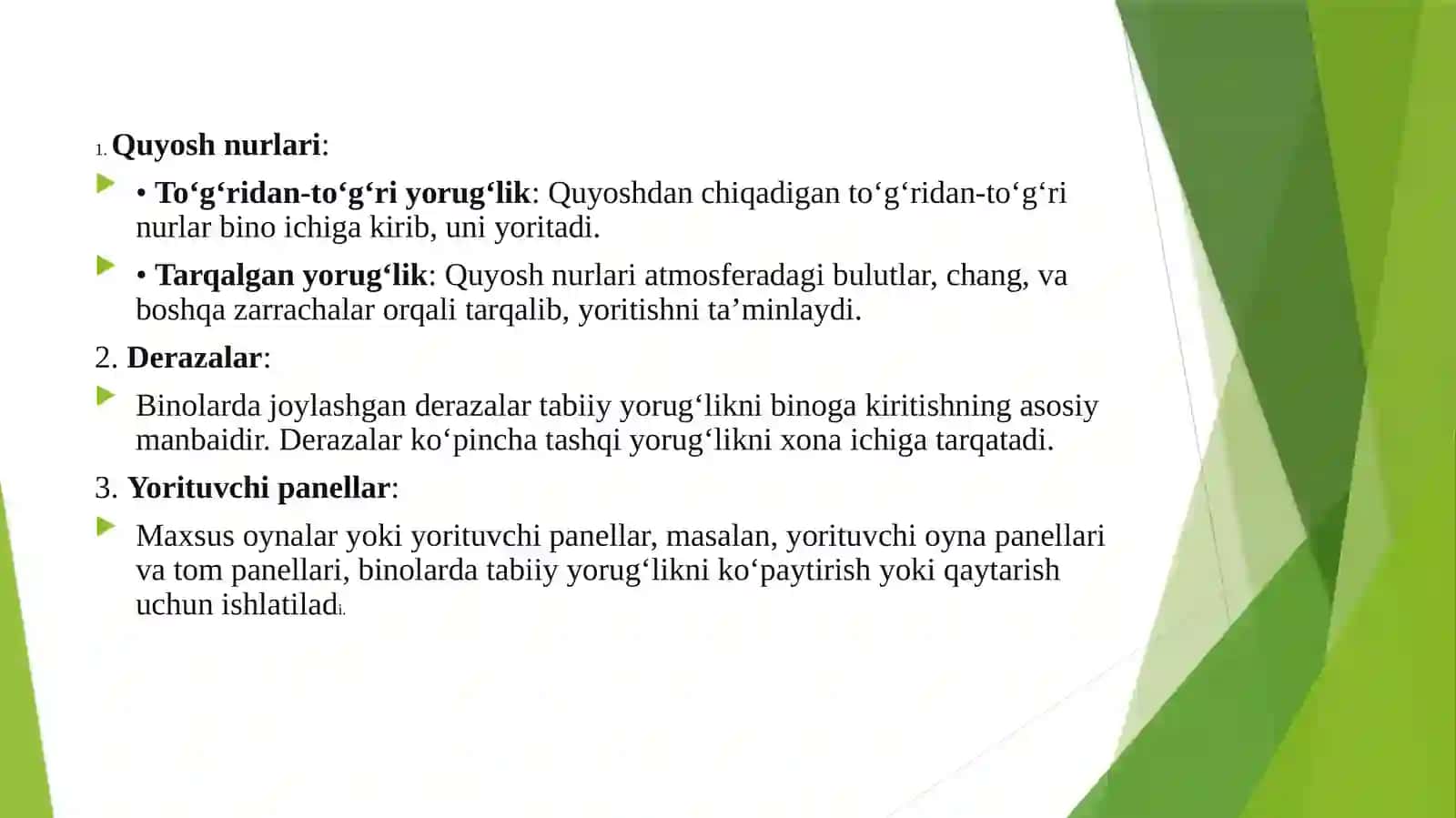 Sanoat binolarida tabiy yorugʻlik manbalarini normalizatsiya qilish 4