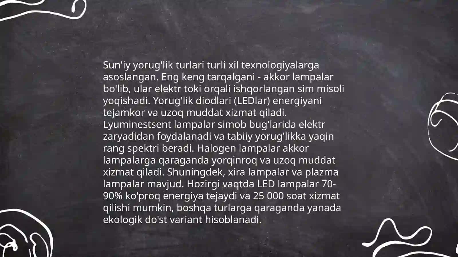 Ishlab chiqarishdagi Tabiiy va sun’iy yorug’likni hisoblash usuli 4