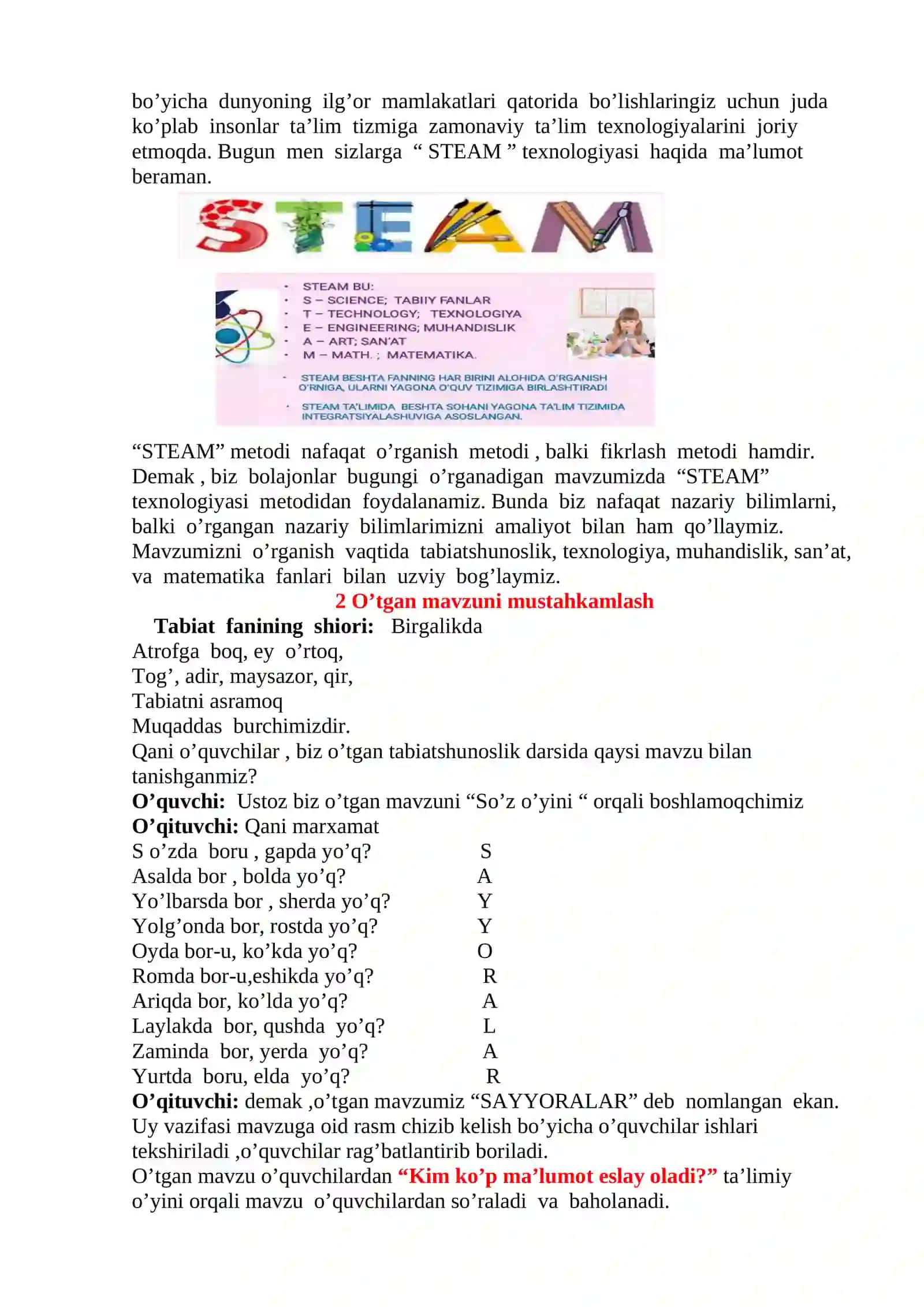 Darsning texnologik xaritasi 4