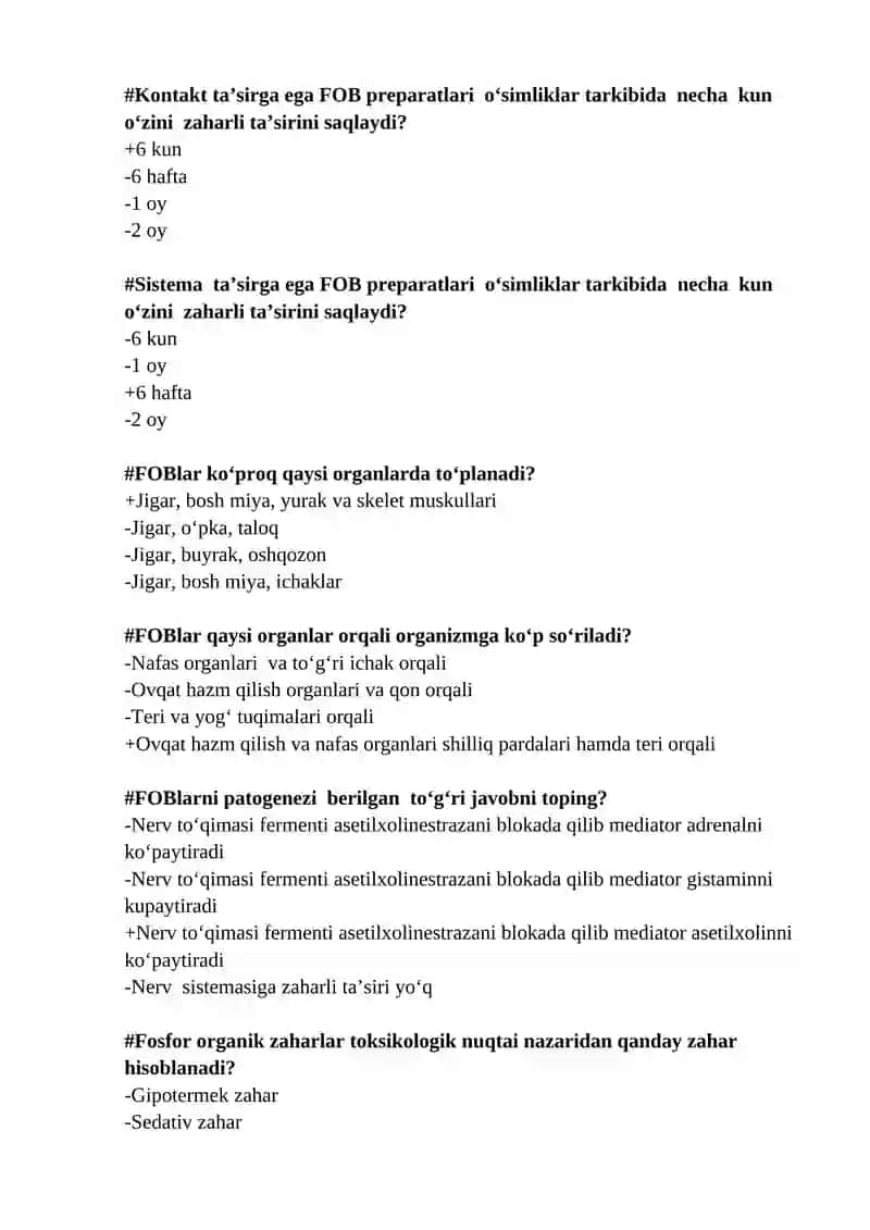 Toksikologiya fanining vazifasi 4