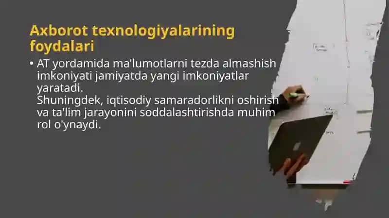 Axborot texnologiyalari haqida tushuncha va texnika xavfsizligi 4