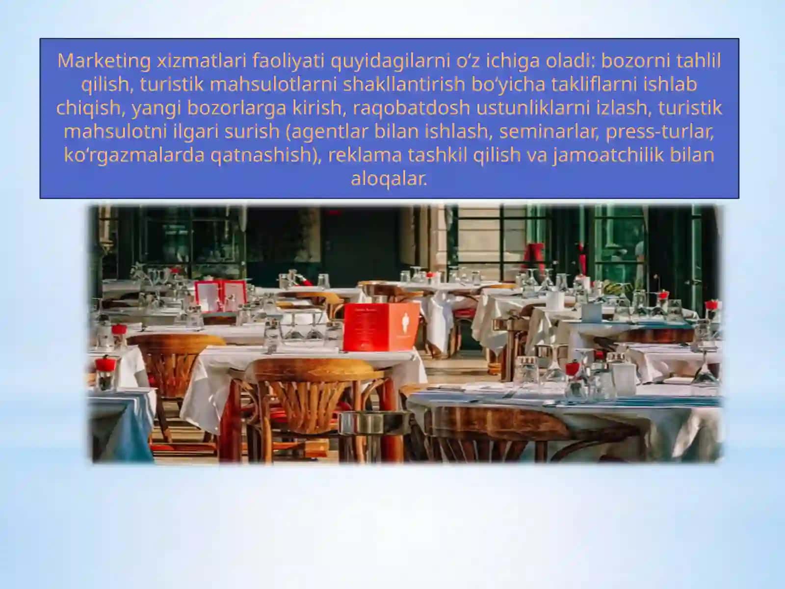 Tadbirkorlik faoliyati korxonamarketingi va reklama 4