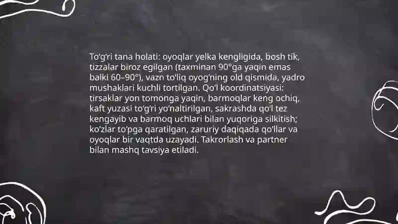 Basketbolga xos vertikal sakrash va sakrash chidamkorlikni shaklantirishni sakrab top otish hamda blokshot konikmalari asosida ozlashtirish 4