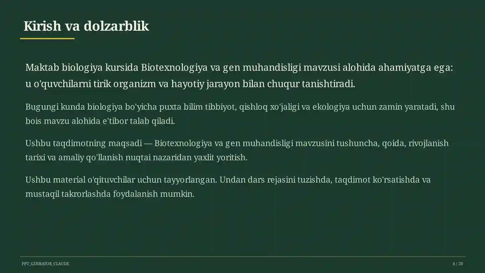 Biotexnologiya va gen muhandisligi (11-sinf) 4