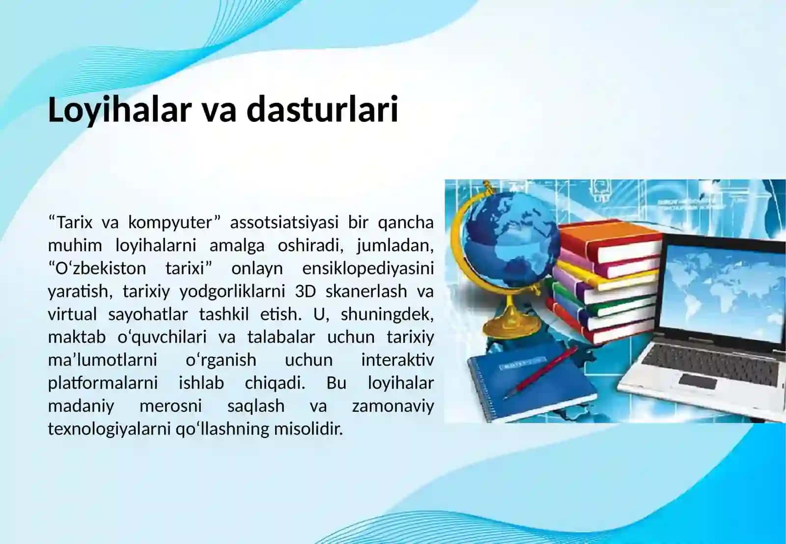 Tarix va kompyuter assotsiatsiyasi faoliyati 4