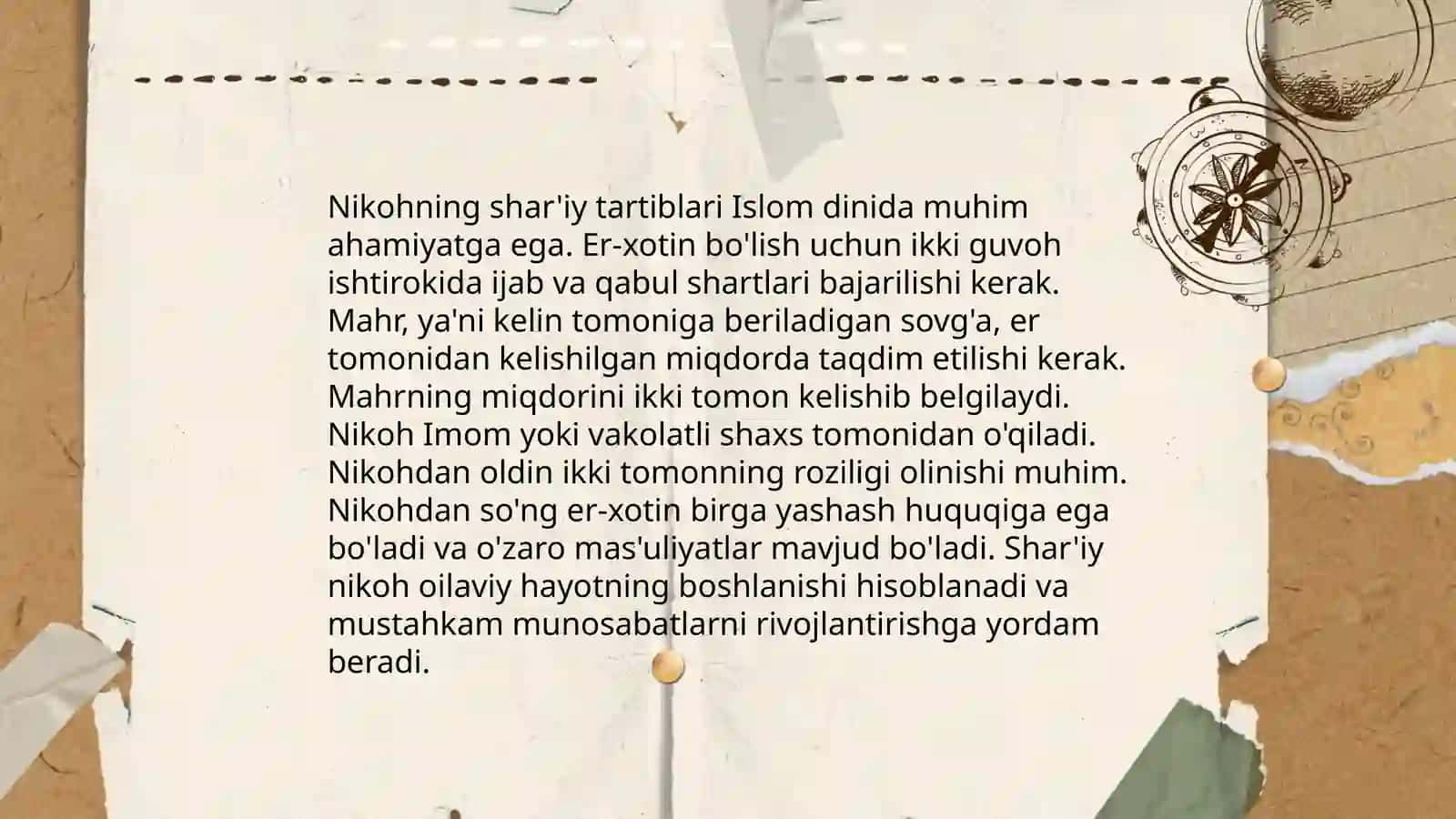 Islom huquqshunosligida oila.nikoh.taloq.idda.zihor tushunchalarni tariflash 4