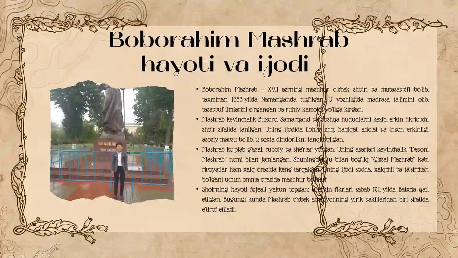 Namangan viloyatida yashab õtgan buyuk siymolar 4