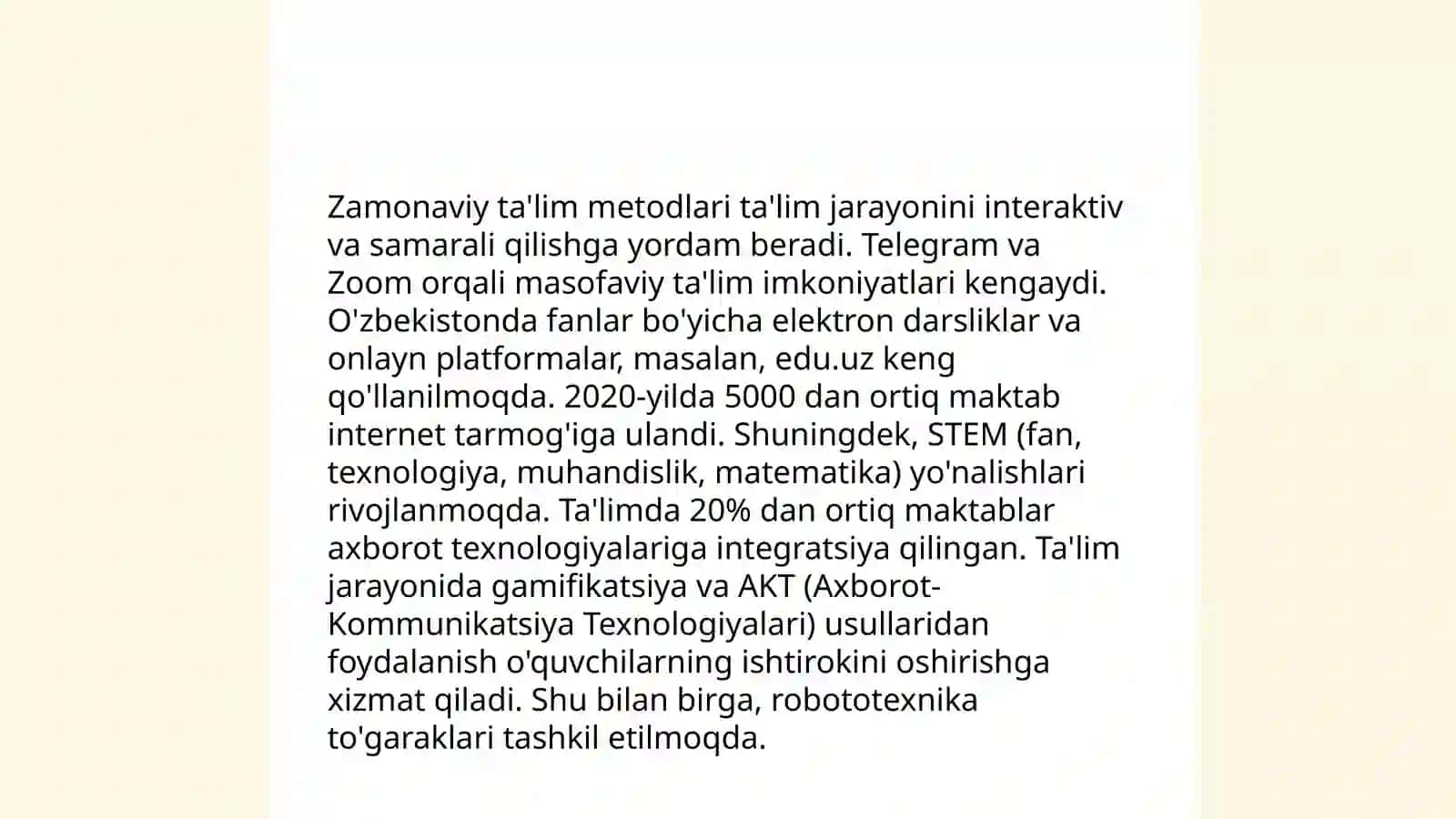 O'qituvchi mahoratini oshirish 4