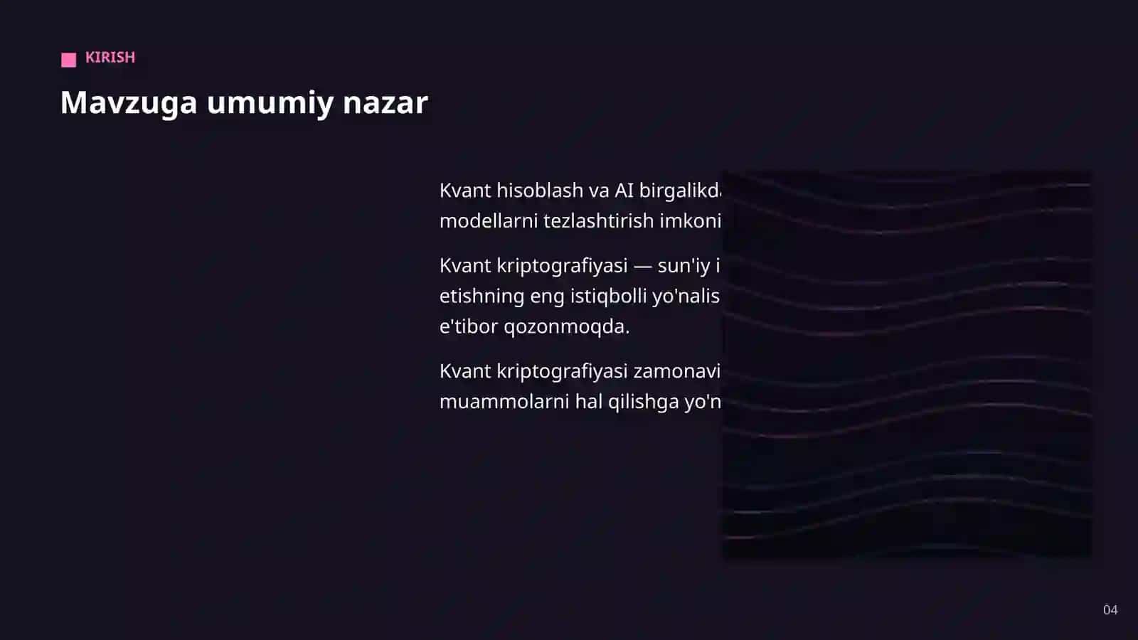 KVANT HISOBLASH VA AI 4