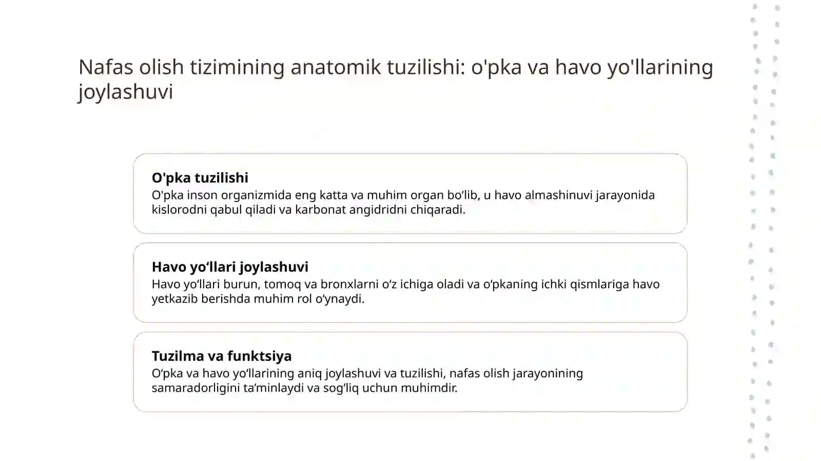 Odamning nafas olish sistemasi 4