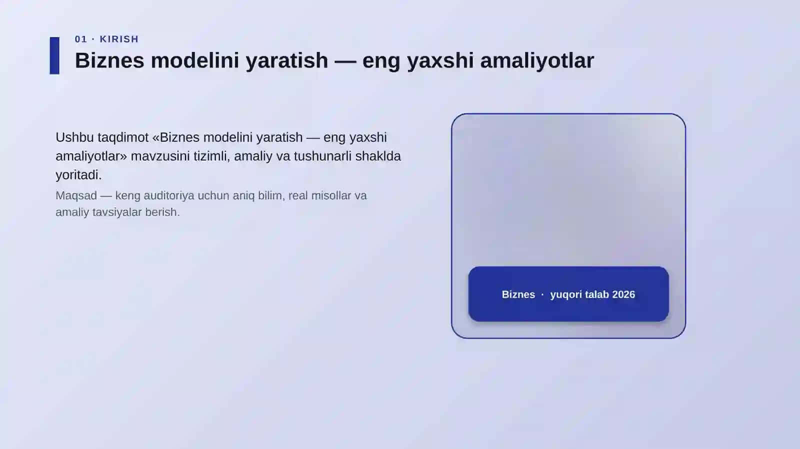 Biznes modelini yaratish — eng yaxshi amaliyotlar 4