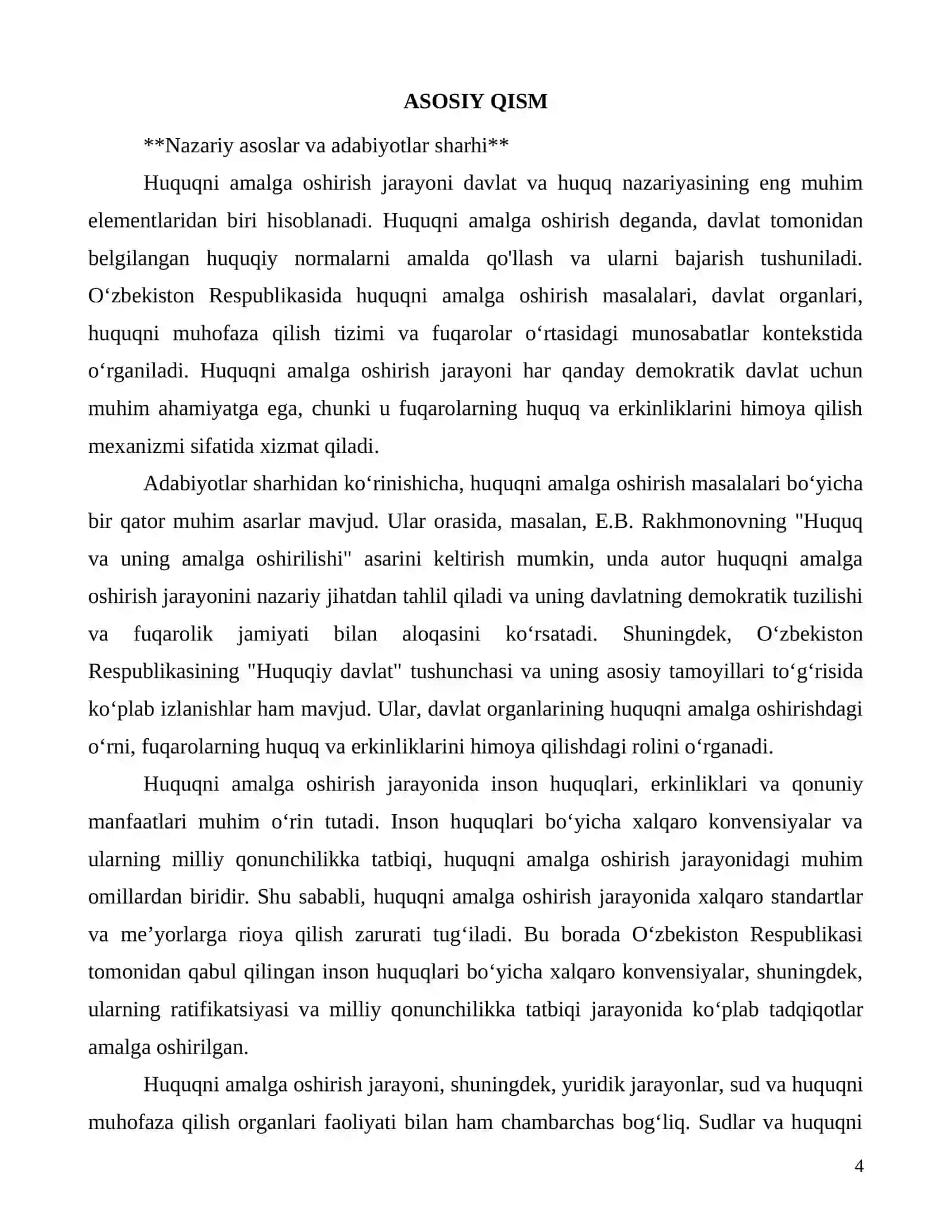 Huquqni amalga oshirish: nazariy va amaliy jihatlari 4