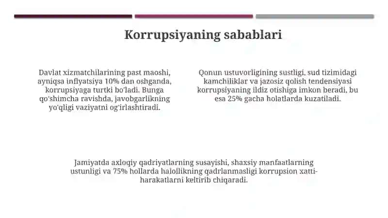 Korrupsiya tushunchasi va uning oqibatlari 4