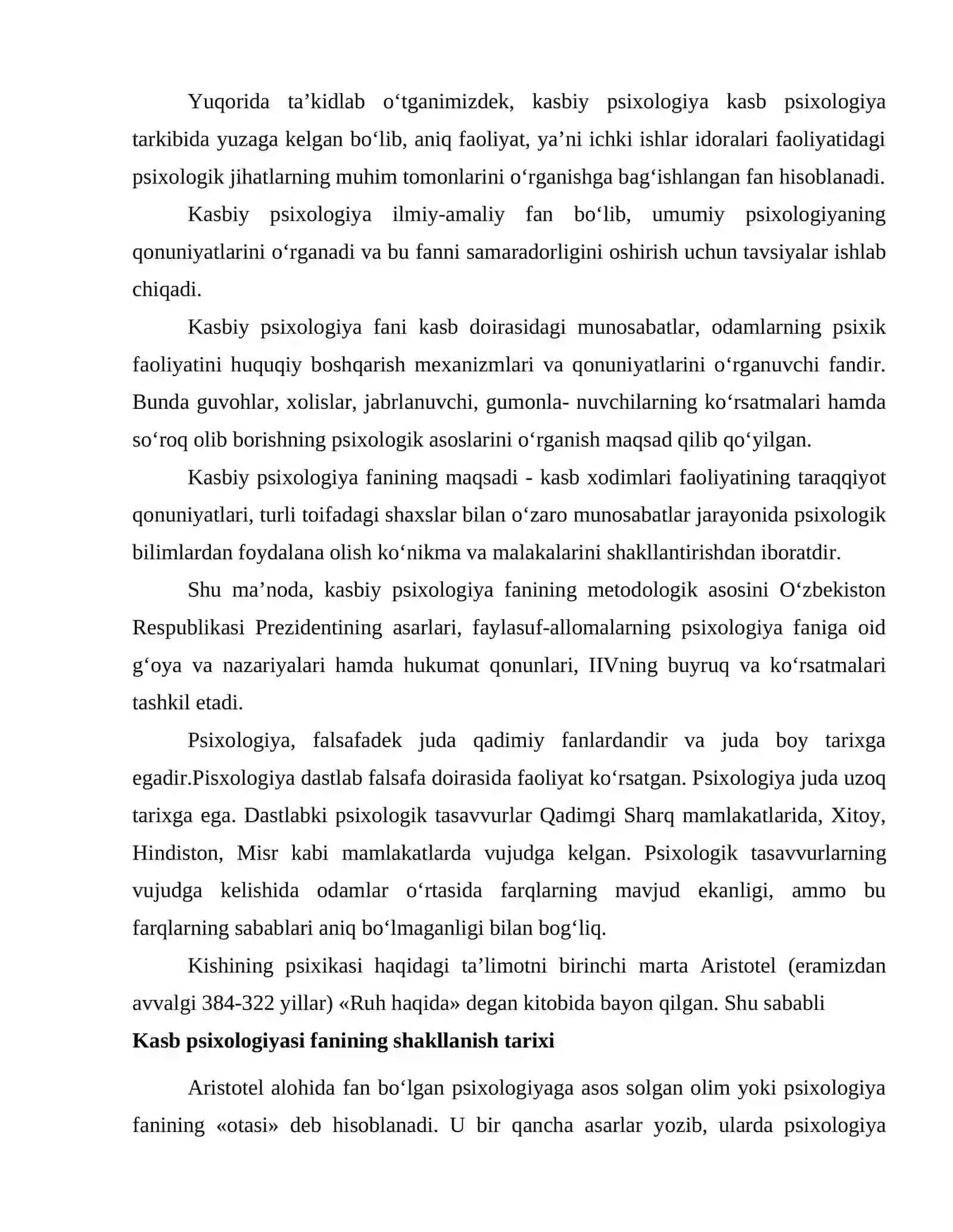 Kasb psixologiyasining predmeti 4