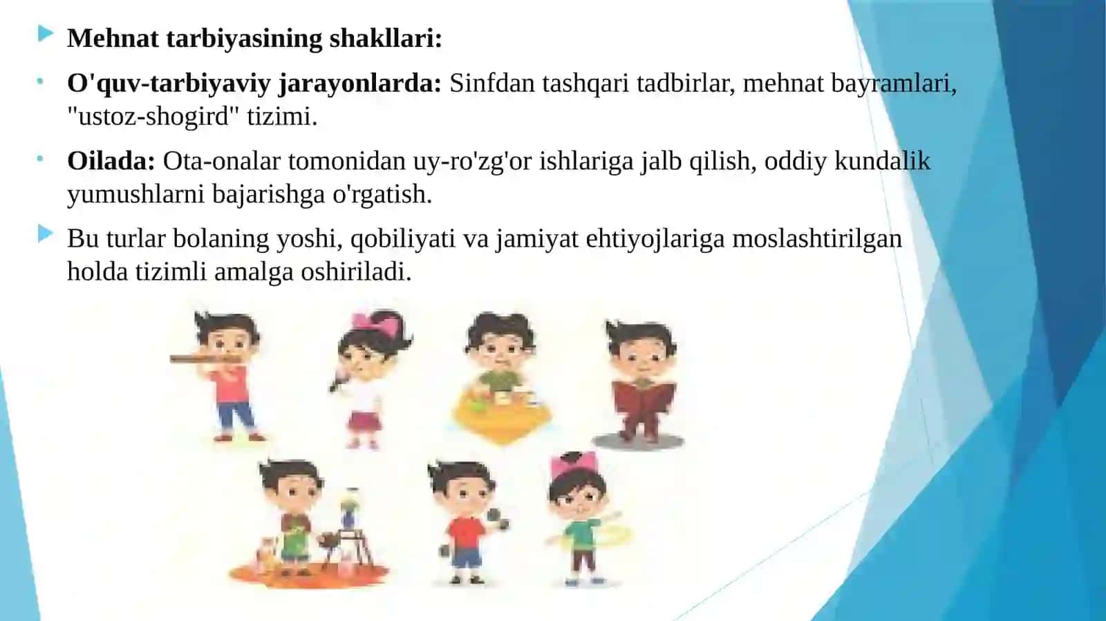 Ilk va maktabgacha yoshdagi bolalar pedagogikasida mehnat tarbiyasi 4